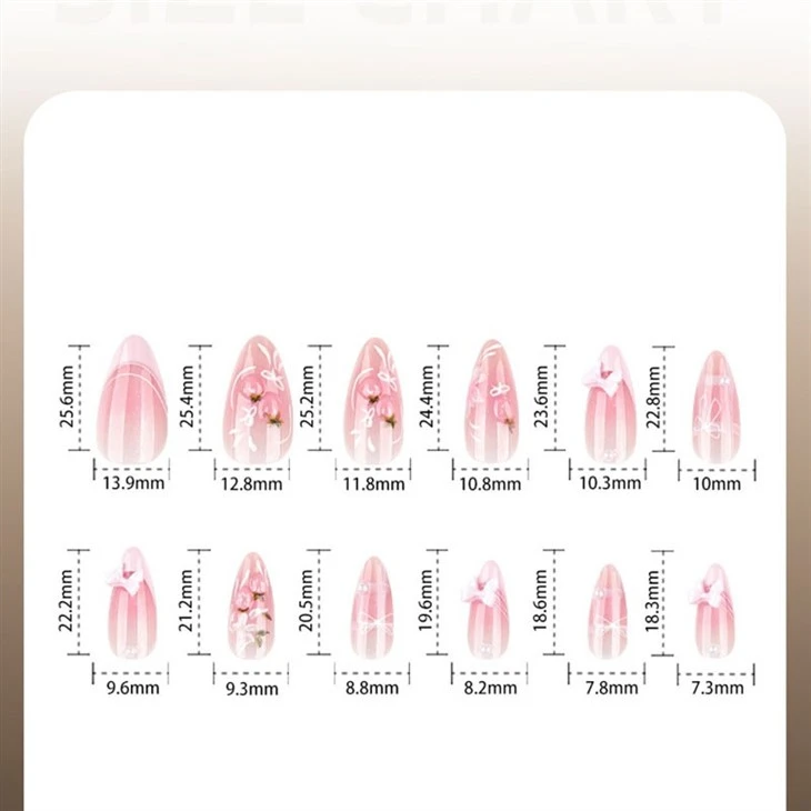 3D Pink Blossom Garden Press On Nails price